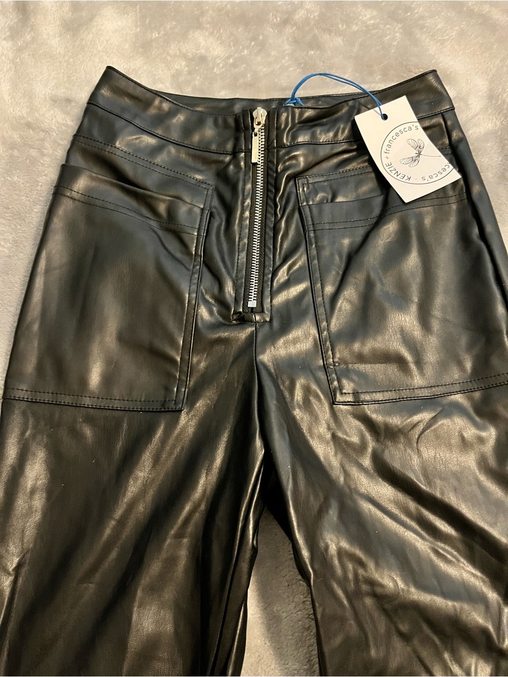 Francesca's Collections Leather Pants XS